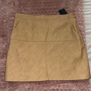 NWT Shinestar Faux Leather Skirt